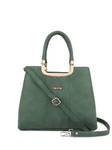 FOMMIL Structured Satchel With Applique