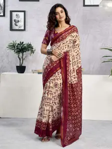 Satrani Warli Printed Pure Cotton Ready to Wear Saree