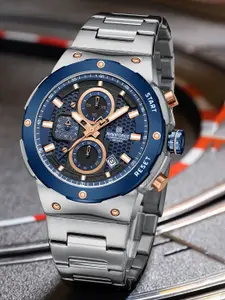 Naviforce Men Patterned Dial Analogue Chronograph Watch NF8072 S BE S