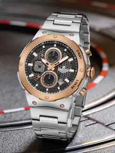 Naviforce Men Military Style Patterned Dial Analogue Chronograph Watch NF8072 S RG S