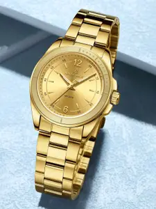 Naviforce Women Dial & Stainless Steel Straps Analogue Watch NF5062 G G