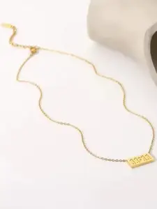 DIVASTRI Gold-Plated Anti-Tarnish Pendant Chain