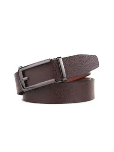 LOOPA Men Textured Leather Formal Belt