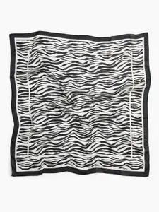 ULOS Women Zebra Printed Satin Scarf