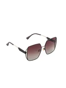 HASHTAG EYEWEAR Women Square Sunglasses with UV Protected Lens EVA-D6294-C2
