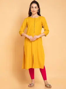 SUTI Women Round Neck Straight Kurta