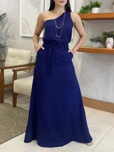 all about you One-Shoulder Top & Skirts With Waist Tie