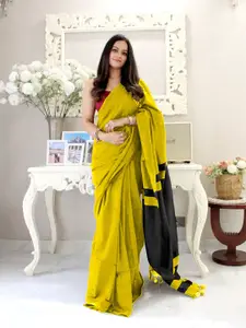Anouk Women Solid Pure Cotton Saree
