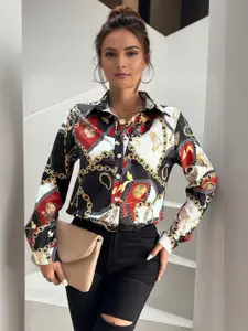 StyleCast Regular Fit Abstract Printed Casual Shirt