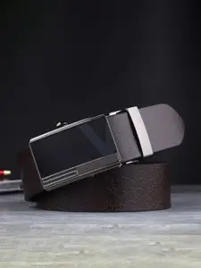 LOOPA Men Textured Leather Formal Belt