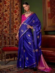 Anouk Woven Design Satin Banarasi Saree