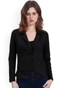 Moda Rapido Cotton Notched Lapel Collar Single-Breasted Blazer