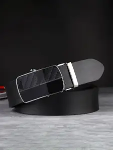 LOOPA Men Textured Leather Formal Belt