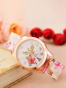 SZN Women Printed Dial Analogue Watch GNA FlowerSZN