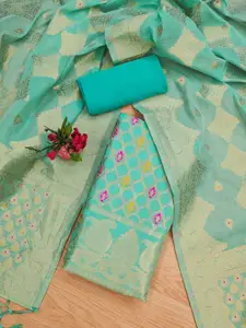 Panzora Ethnic Motifs Woven Design Unstitched Dress Material