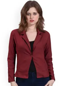 Moda Rapido Cotton Notched Lapel Collar Single-Breasted Blazer