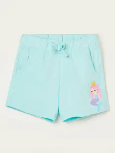 Juniors by Lifestyle Girl Printed Cotton Denim Shorts