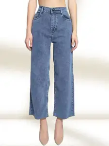 Metronaut Women Classic Regular Fit Mid-Rise Jeans