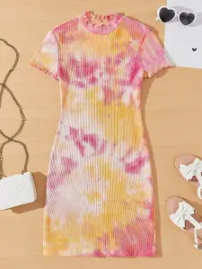 BAESD Women Tie And Dye Print Bodycon Dress