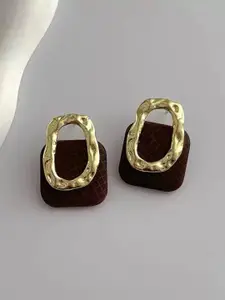 VAGHBHATT Gold-Plated Square Shaped Studs