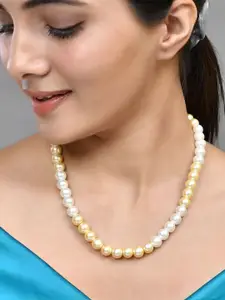 MANSIYAORANGE Brass Gold-Plated Layered Necklace