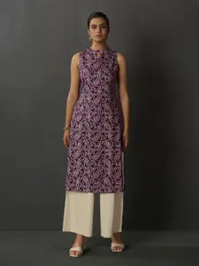 Anouk Women Paisley Printed Halter Neck Kurta