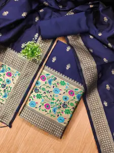 Panzora Ethnic Motifs Woven Design Unstitched Dress Material