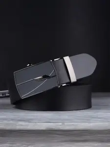 LOOPA Men Textured Leather Formal Belt