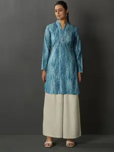 Anouk Women Leheriya Printed Bell Sleeves Kurta