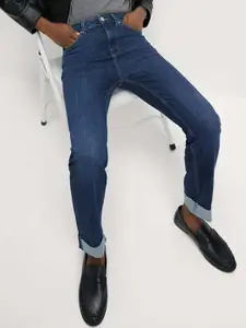 Marks & Spencer Women Cigarette Relaxed Fit High-Rise Jeans