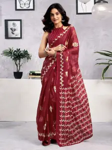 Satrani Printed Pure Cotton Ready to Wear Saree