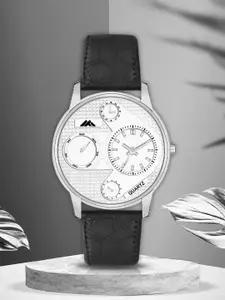 Shocknshop Men Brass Leather Straps Analogue Watch MT32