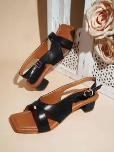 Froh Feet Women Open Toe Block Sandals