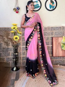 SGF11 Floral Pure Georgette Saree