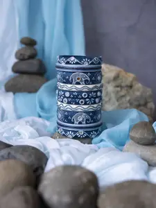 Taasha Craft Set Of 10 Thread & Mirror Bangles