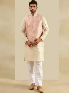 SOJANYA Men Woven Design Woven Design Kurta with Pyjama