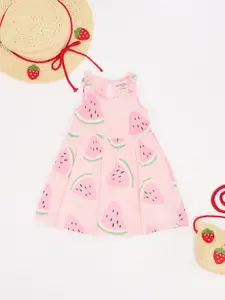 Pantaloons Baby Print Fit & Flare Dress