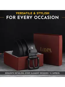 LOOPA Men Leather Formal Belt