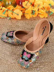 CATBIRD Women Embroidered Round Toe Mojaris