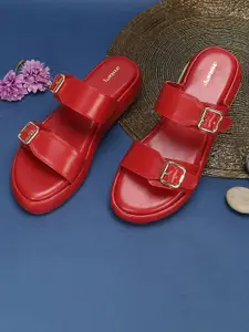 DressBerry Women Open Toe Flats