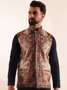 SOJANYA Paisley Printed Nehru Jackets