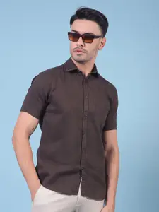 Crimsoune Club Men Classic Slim Fit Striped Casual Shirt