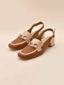 La Fiza Women Block Heel Pumps