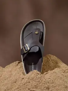 NEEMANS Men Leather Comfort Slip-On Sandals