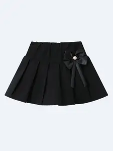 Mark & Mia Girls Cotton Pleated A-Line Above Knee Length Skirt