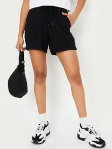 max Women Regular Fit Mid-Rise Cotton Fashion Shorts