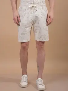 Crimsoune Club Men Textured Regular Fit Mid Rise Regular Shorts