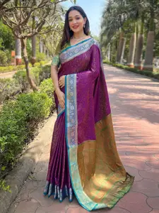 SGF11 Woven Design Zari Pure Silk Kanjeevaram Saree