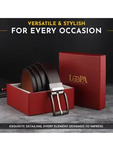 LOOPA Men Leather Reversible Formal Belt