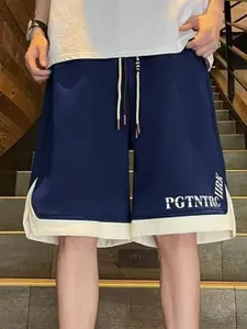 StyleCast Men Typography Printed Regular Fit Mid-Rise Shorts